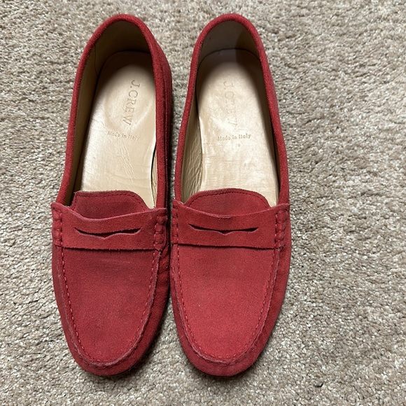 Pink suede women’s J.Crew loafers. EUC, worn once. Size 9. - Picture 4 of 4